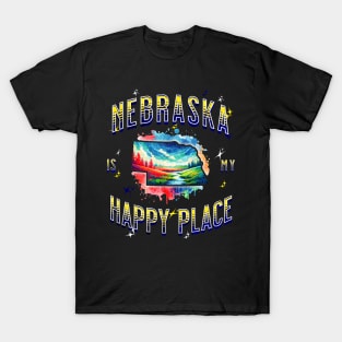 Nebraska is my Happy Place T-Shirt